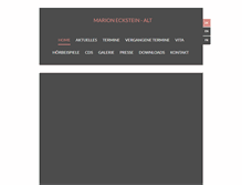 Tablet Screenshot of marion-eckstein.de